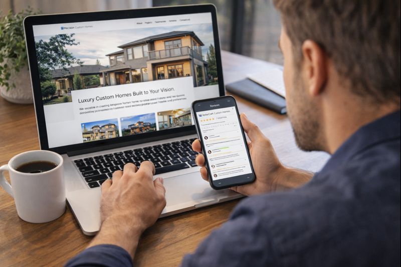 Researching Potential Custom House Builders